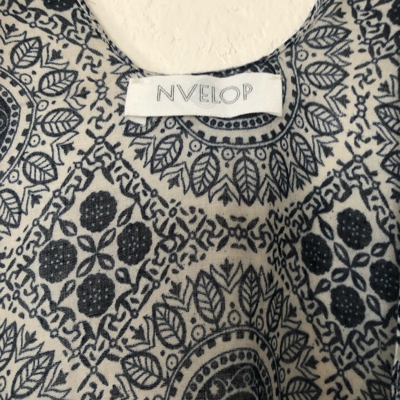 NVELOP Cotton Printed Duster with tassels one size - Picture 3 of 3